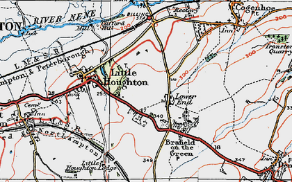 Old map of Lower End in 1919