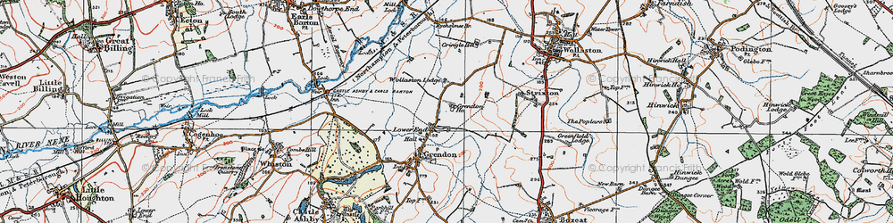 Old map of Lower End in 1919