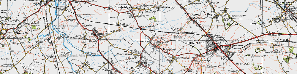 Old map of Lower End in 1920