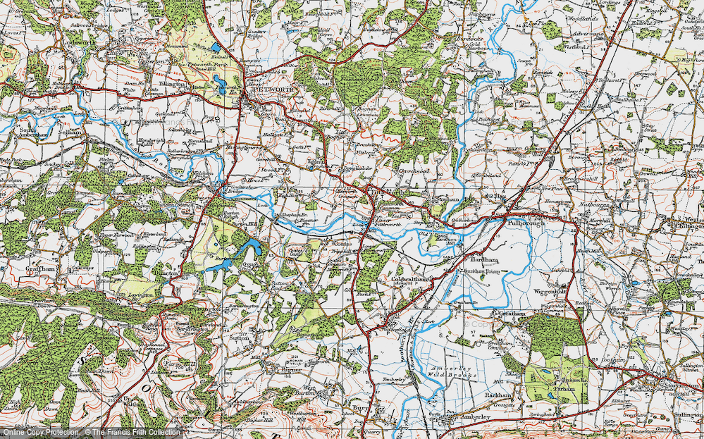 Old Map of Lower Fittleworth, 1920 in 1920
