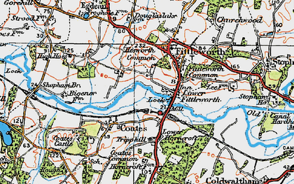 Old map of Lower Fittleworth in 1920