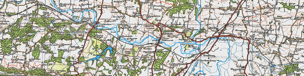 Old map of Lower Fittleworth in 1920