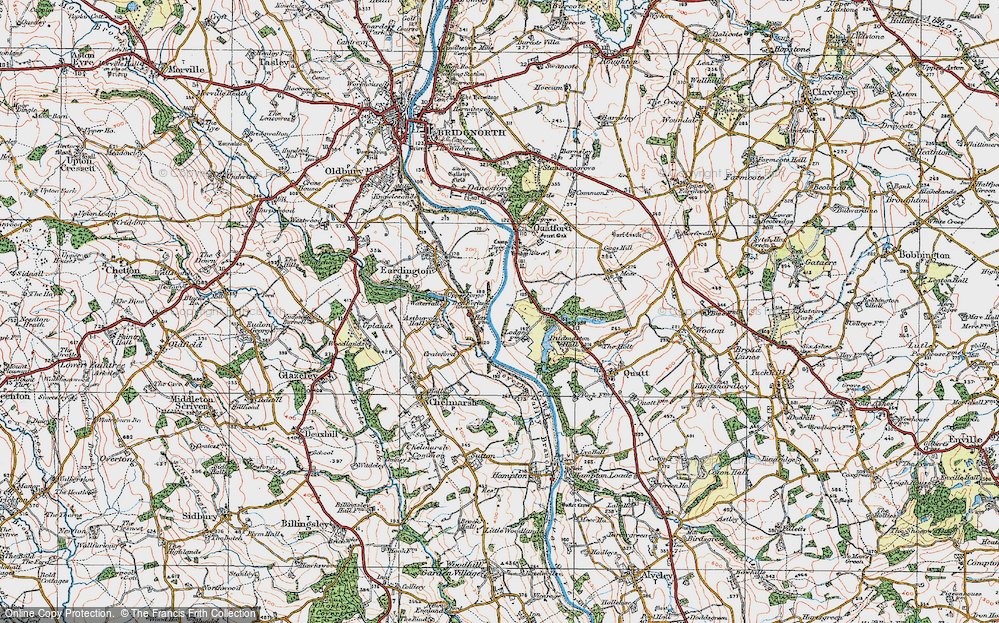 Old Map of Lower Forge, 1921 in 1921