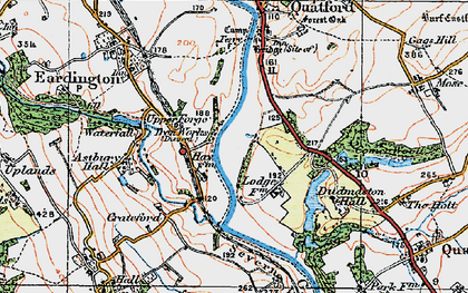 Old map of Lower Forge in 1921