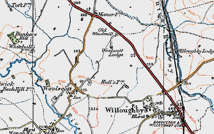 Old map of Onley Grounds in 1919