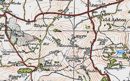 Old map of Tog Hill in 1919