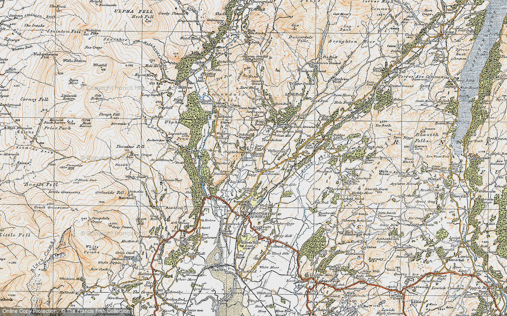 Old Map of Lower Hawthwaite, 1925 in 1925