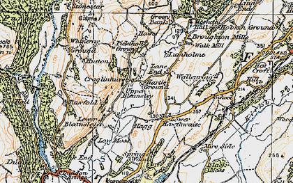 Old map of Lower Hawthwaite in 1925