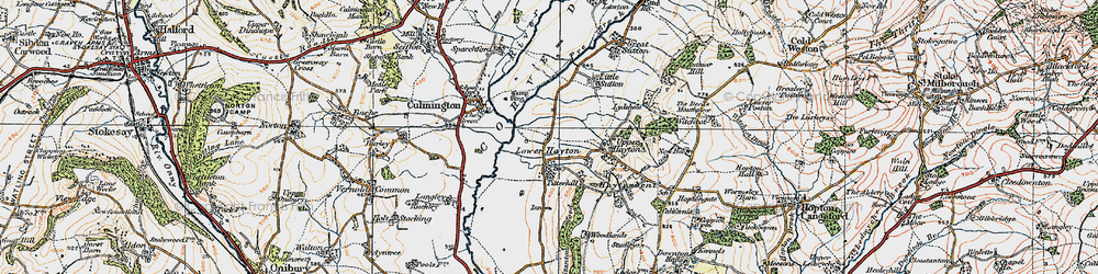 Old map of Lower Hayton in 1920
