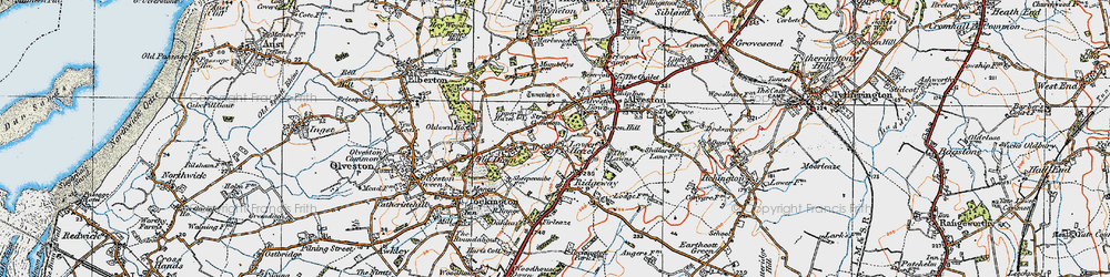 Old map of Lower Hazel in 1919