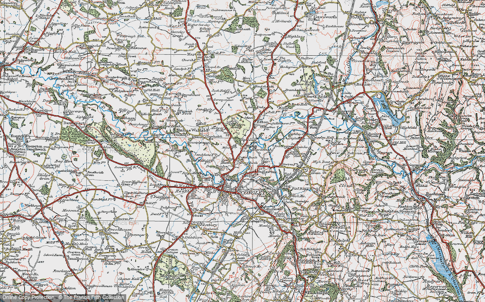 Old Map of Lower Heath, 1923 in 1923