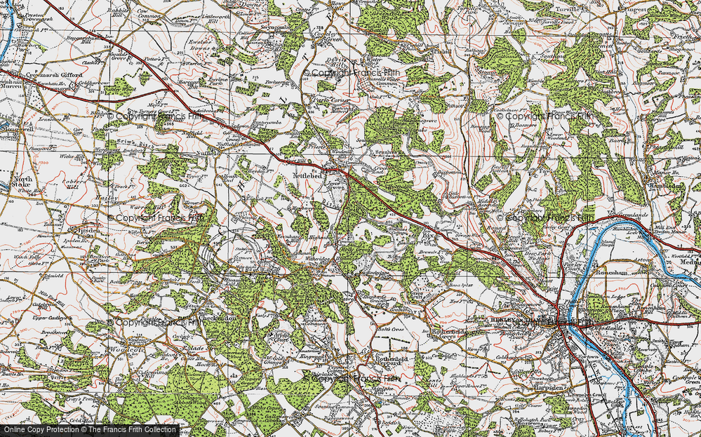 Old Map of Lower Highmoor, 1919 in 1919