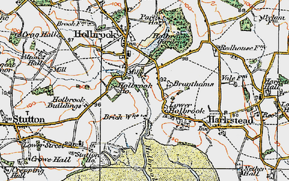 Old map of Holbrook Gardens in 1921