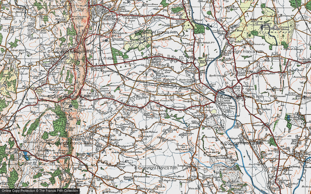 Old Map of Lower Hook, 1920 in 1920