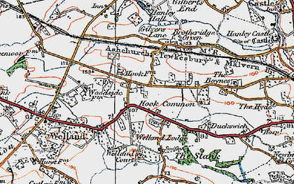 Old map of Lower Hook in 1920