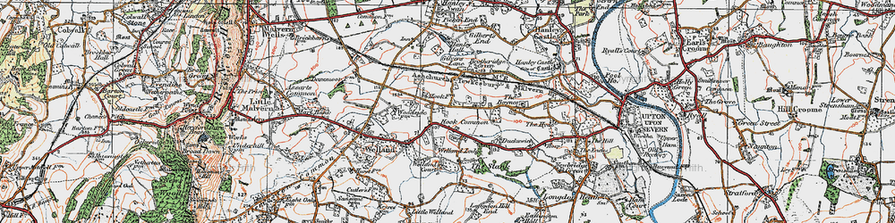Old map of Lower Hook in 1920