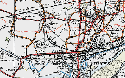 Old map of Lower House in 1923