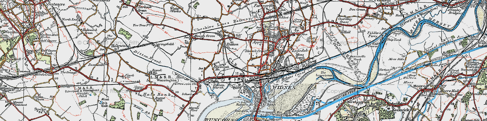 Old map of Lower House in 1923