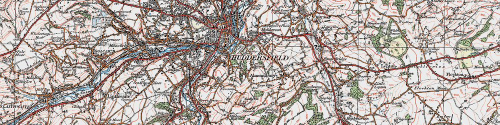 Old map of Castle Hill in 1925