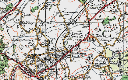 Old map of Lower Howsell in 1920