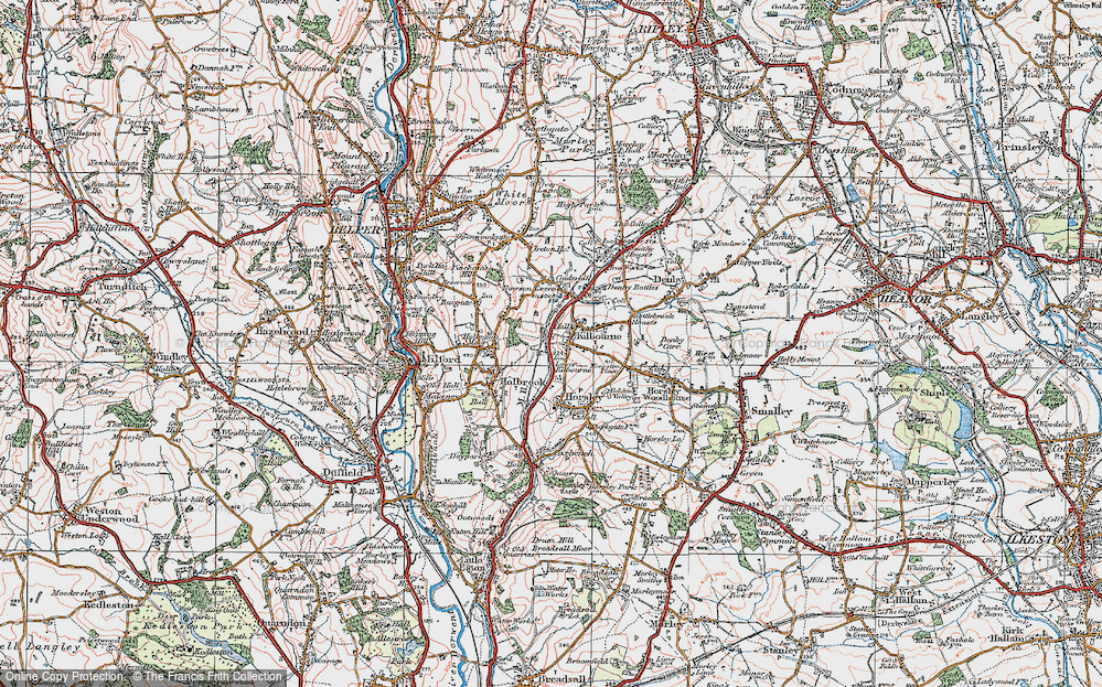 Old Map of Lower Kilburn, 1921 in 1921