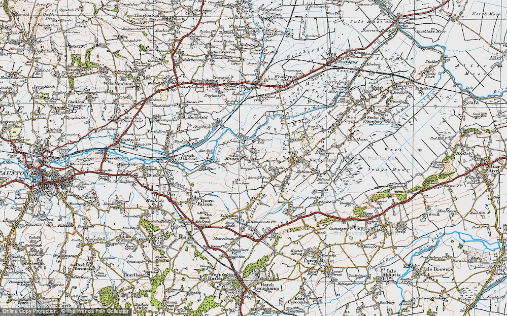Old Map of Lower Knapp, 1919 in 1919