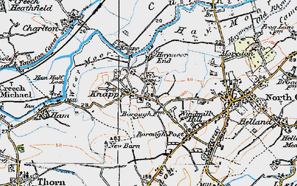 Old map of Lower Knapp in 1919