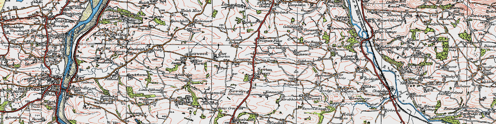 Old map of Lower Lovacott in 1919