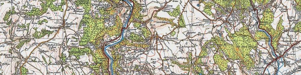 Old map of Lower Meend in 1919