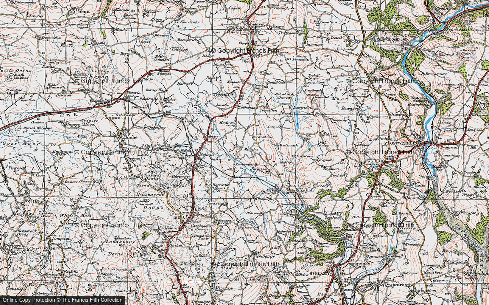 Old Map of Lower Menadue, 1919 in 1919