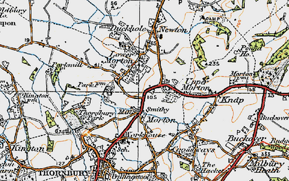Old map of Lower Morton in 1919