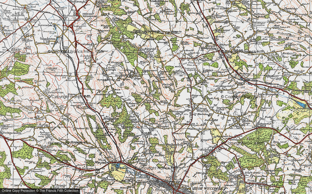 Old Map of Lower North Dean, 1919 in 1919