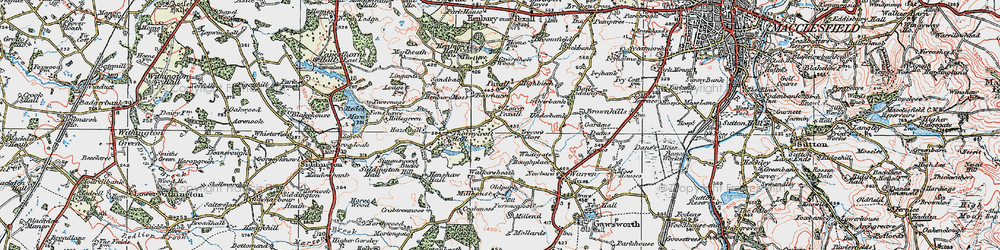 Old map of Lower Pexhill in 1923