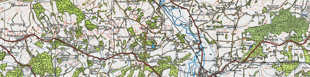 Old map of Lower Ratley in 1919