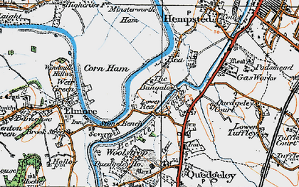 Old map of Lower Rea in 1919