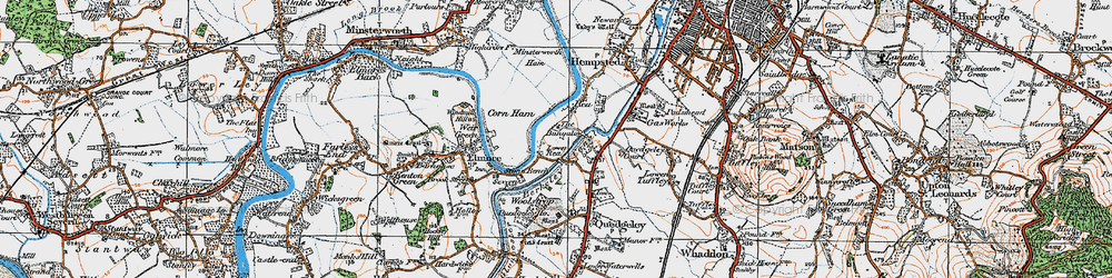 Old map of Lower Rea in 1919