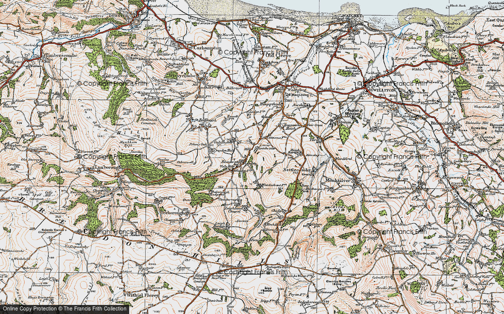 Old Map of Lower Roadwater, 1919 in 1919