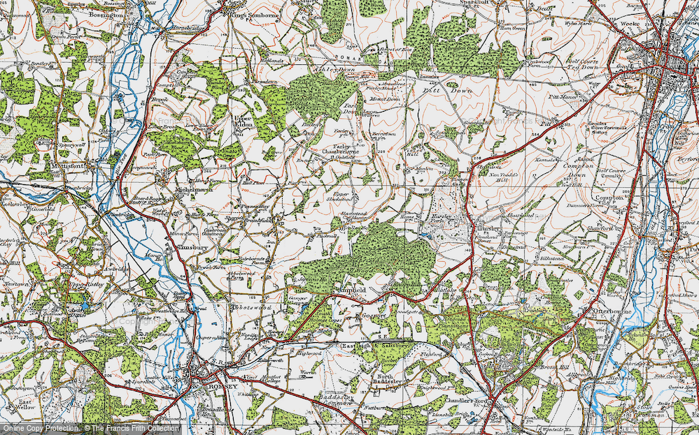Old Map of Lower Slackstead, 1919 in 1919