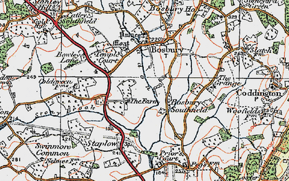 Old map of Lower Southfield in 1920