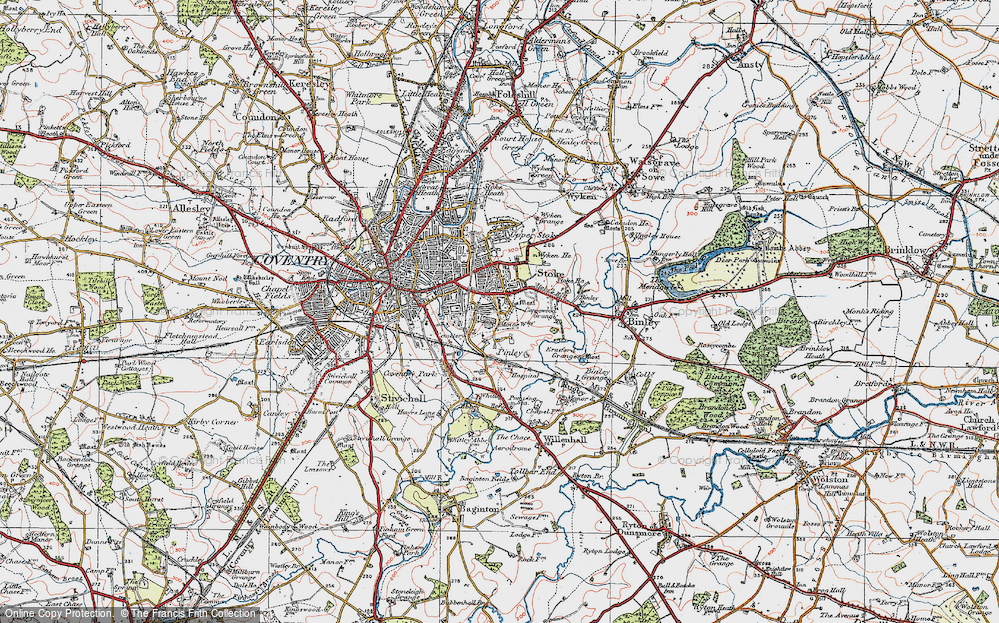 Old Map of Lower Stoke, 1920 in 1920