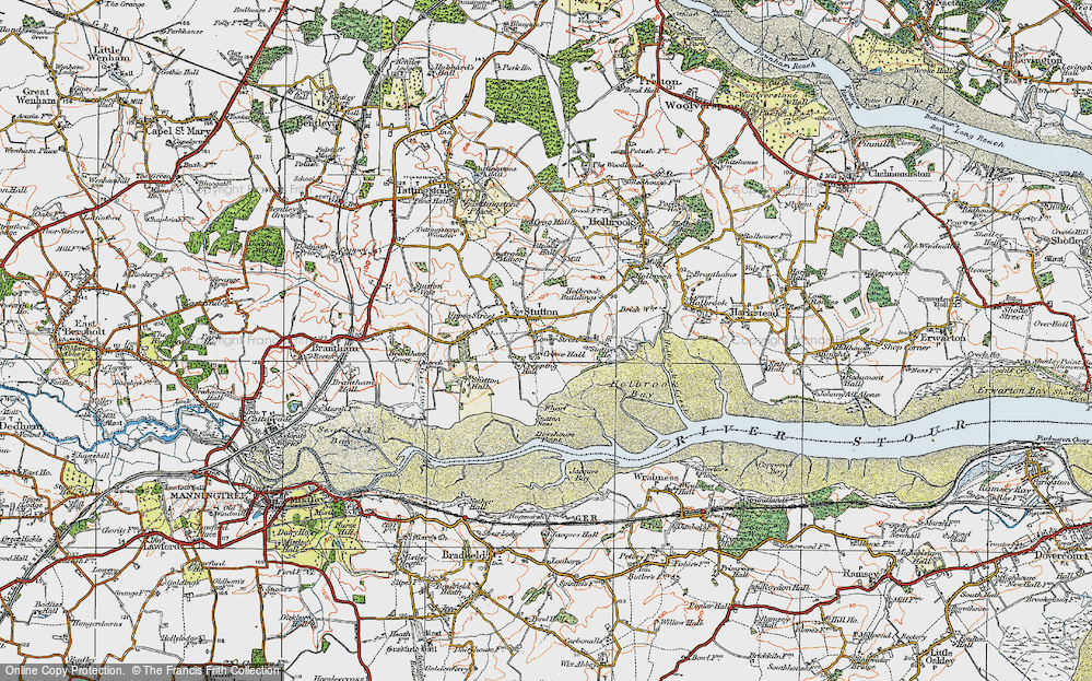 Old Map of Lower Street, 1921 in 1921