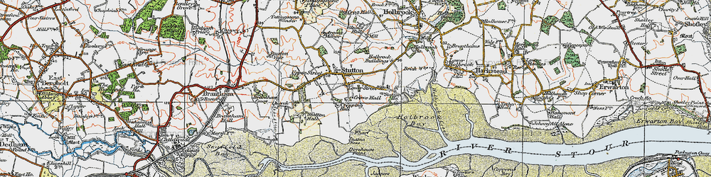 Old map of Lower Street in 1921
