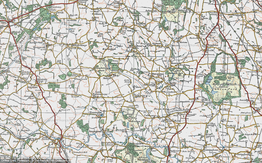 Old Map of Lower Street, 1922 in 1922