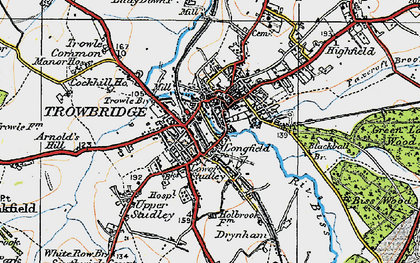 Old map of Lower Studley in 1919