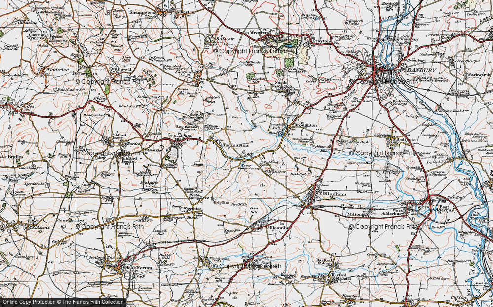 Old Map of Lower Tadmarton, 1919 in 1919