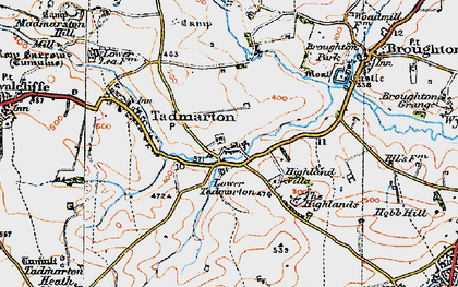 Old map of Lower Tadmarton in 1919