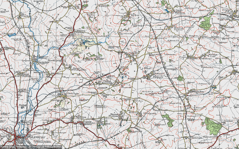 Old Map of Lower Thorpe, 1919 in 1919