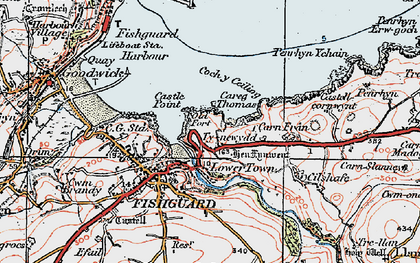 Old map of Lower Town in 1923