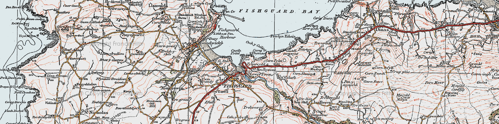 Old map of Lower Town in 1923