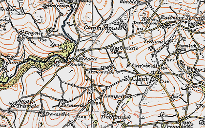 Old map of Lower Treworrick in 1919